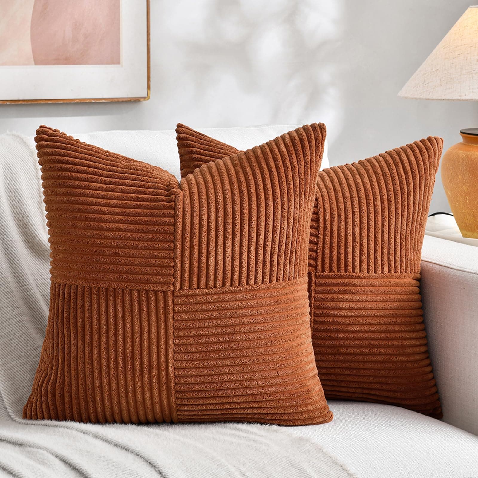 Rust Terracotta Throw Pillows