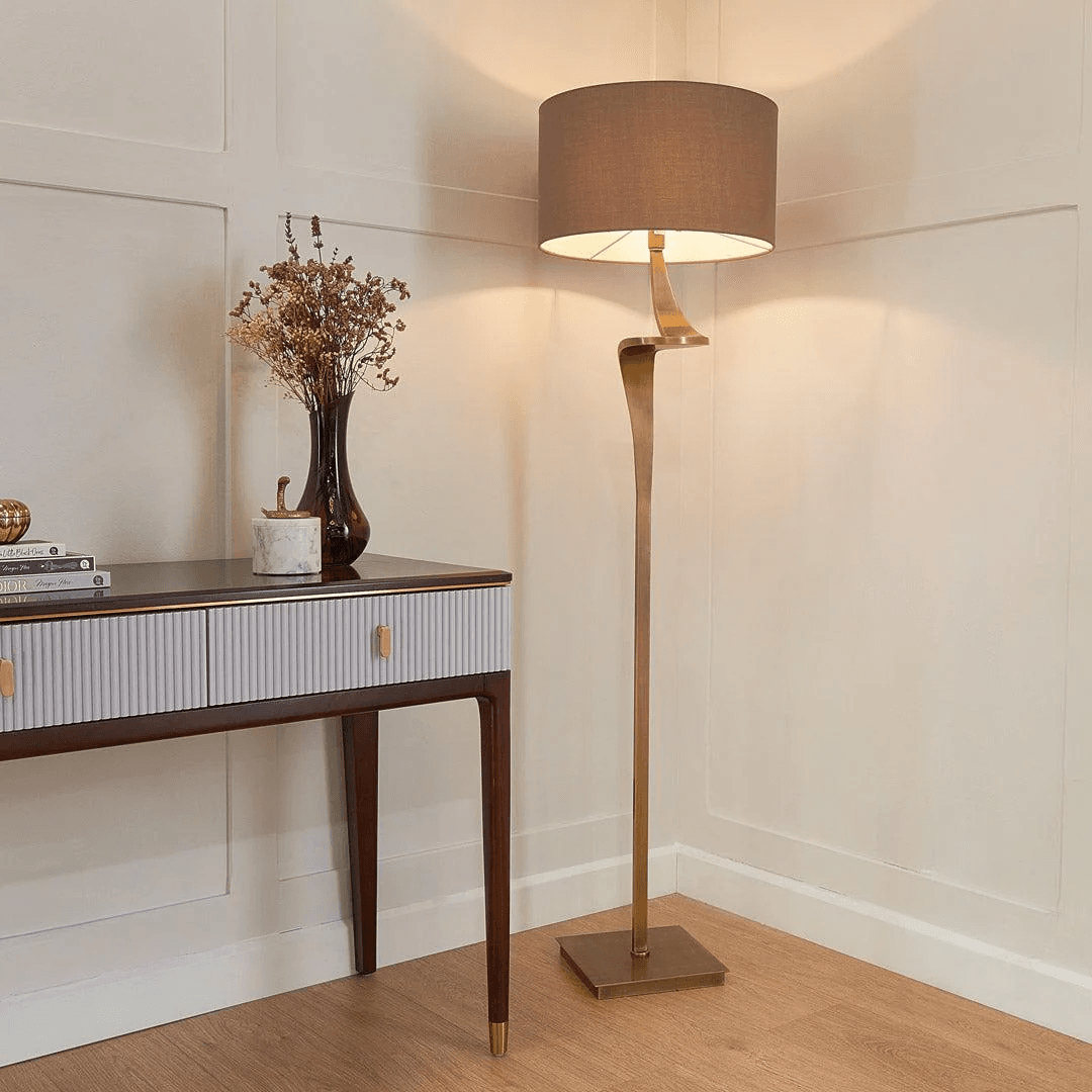 Brushed Brass Floor Lamp