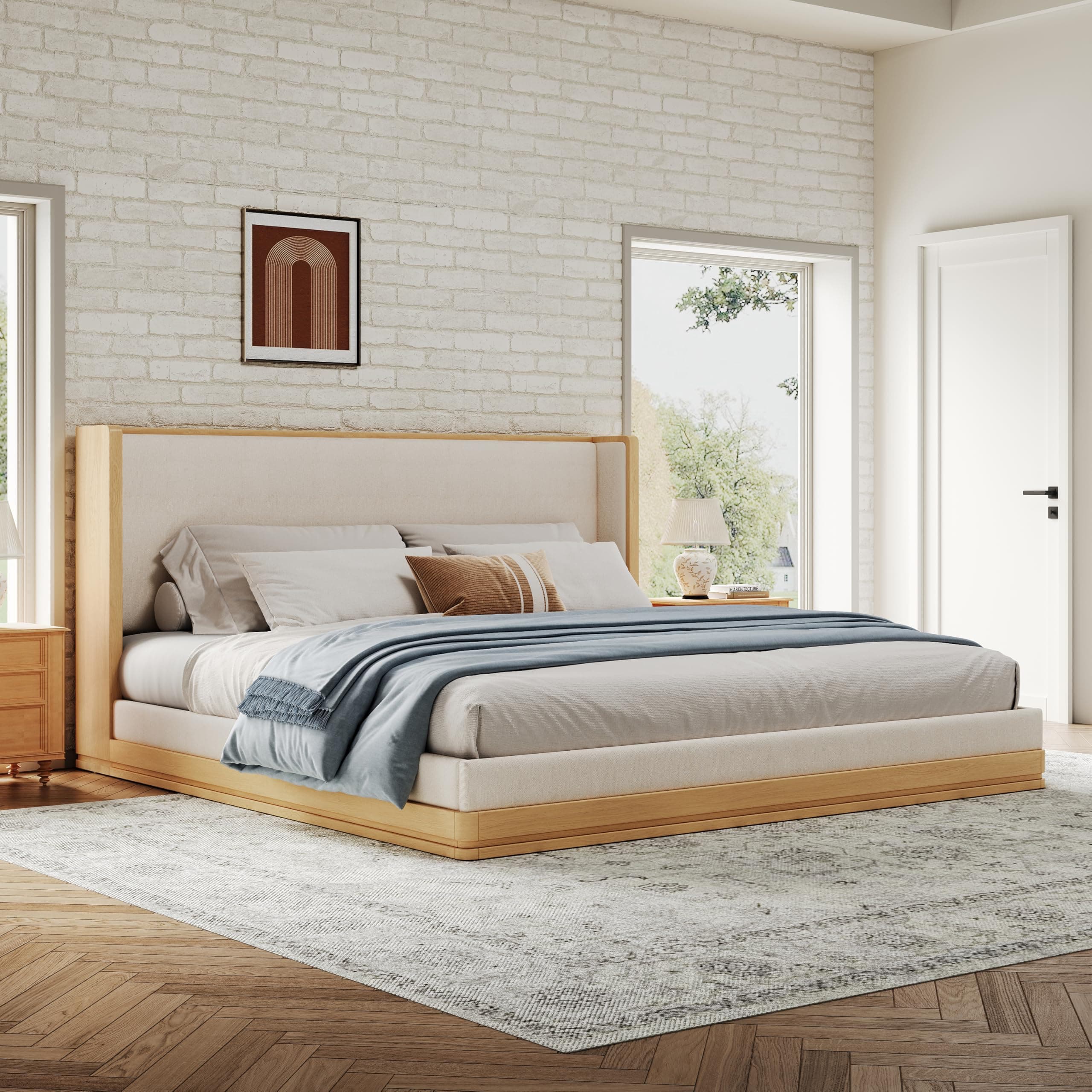 Mid Century Oak Bed